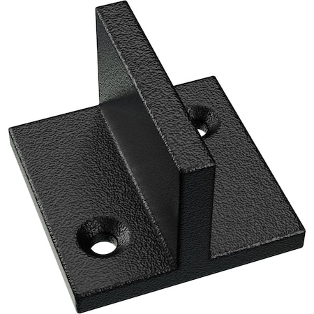 Ekena Millwork Premium Barn Door Floor T-Guide, Matte Black GB6001GMB